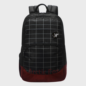 Sac à dos pour ordinateur portable Arctic Fox Grid noir, léger, durable, en tissu Oxford, pour le collège, le bureau - Product Image 1