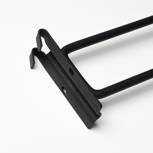 Heavy Duty Metal Crossbar <b>Display</b> <b>Hook</b> | Black Powder Coated Double Wire Loop <b>Hook</b> - Product Image 5