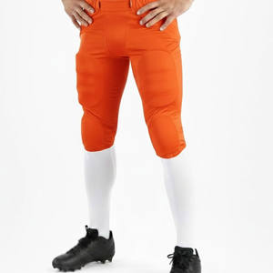 Pantalones de fútbol americano de alto rendimiento con tela elástica y soporte para rodillas y muslos para jugadores - Product Image 1