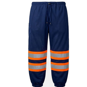 Pantalon de jogging robuste et imperméable, conforme à la norme ANSI Classe 2, avec logo personnalisé, idéal pour le travail industriel en extérieur - Product Image 1
