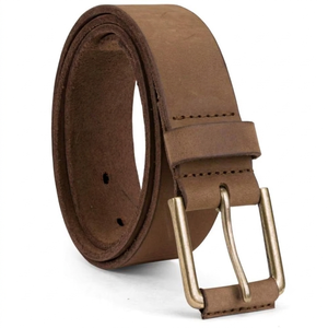 Ceinture pour homme BS INTERNATIONAL en cuir de vachette imprimé, boucle ardillon carrée en acier, motif Paisley, écologique, imperméable, légère, haute qualité - Product Image 2