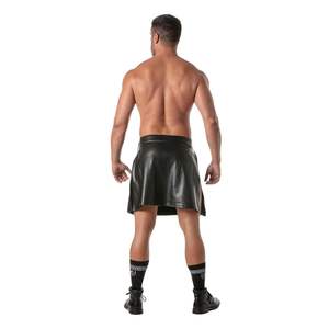 Combinaison intégrale en vinyle noir brillant pour homme, style fetish, coupe ajustée, sexy, pour soirée - Product Image 4