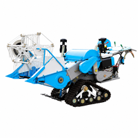 Moissonneuse-batteuse mini 15 CV à moteur diesel avec transmission par engrenages pour la récolte du riz et du blé