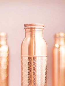 Wholesale Pure Copper Reusable Water <b>Bottle</b> for Corporate Branding Customizable Capacity & Classic Style-Bulk Orders Available - Product Image 4