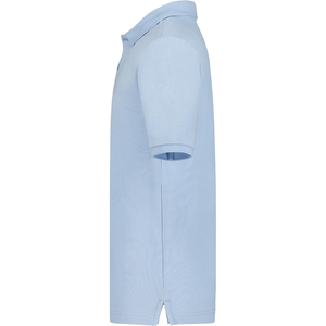 Polo Azul Claro para Hombre, Manga Corta, Informal, de Algodón Piqué Premium, Camiseta con Cuello, Ropa de Golf para Negocios - Product Image 4