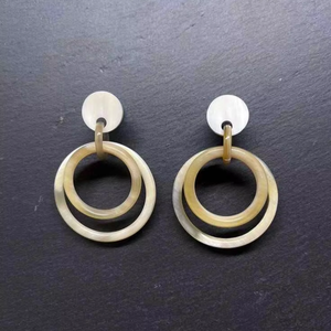 Best Quality Eco-Friendly Modern Buffalo Horn <b>Earrings</b> Natural Handmade Jewelry Wholesale Premium India - Product Image 1