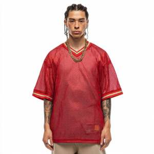 Custom Man Cropped Football Jersey Vintage Streetwear Sports Retro American Boxy Mesh T-shirt Soccer Football Jersey for Men - Product Image 1