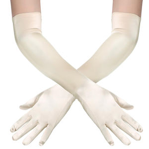 Guantes de Ópera Personalizados para Mujer, Elegantes, Casuales, de Poliéster y Spandex Elástico, Largos hasta el Codo, con Dedos Completos, para Fiestas, Bodas - Product Image 1