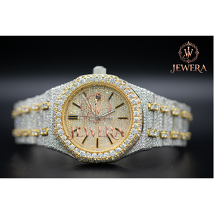 Custom Logo Stainless Steel Hip Hop Moissanite Diamond Watch Luxury Iced Out Fashion Wristwatch for Wholesale Price - Product Image 5