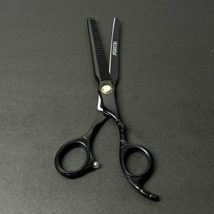 Customized Color Paper Coated Stainless Steel Sharp Hair Thinning Scissors with Round Handle Barber Thinning Shears in Low MOQ - Product Image 2