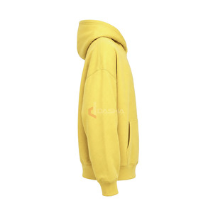 <b>Mens</b> Heavy Cotton French Terry Oversized Hoodie Drop Shoulder Custom Logo Fleece <b>Pullover</b> High Quality OEM Wholesale - Product Image 3