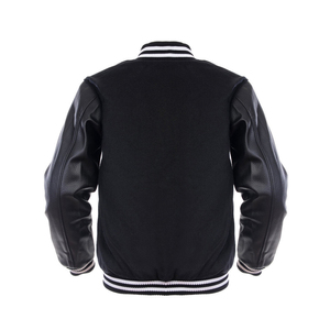 Blouson universitaire haute performance avec col côtelé confortable, idéal pour le streetwear, la mode universitaire et un style décontracté (OEM) - Product Image 2