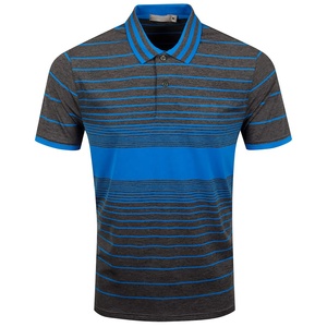 Logo personnalisé de haute qualité 88% polyester 12% spandex col rabattu T-shirt de golf imprimé par sublimation pour hommes - Product Image 2