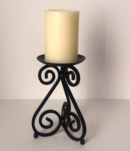 Support et bougeoirs en fonte noire mat pour mariage – Éclairage élégant pour vos moments mémorables - Product Image 4