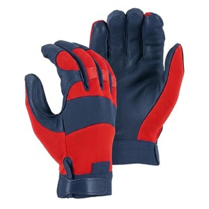 Professional Safety Work <b>Gloves</b> High Vis Synthetic Leather Palm Spandex Back Reinforced Fingertip Utility <b>Gloves</b> USA - Product Image 1