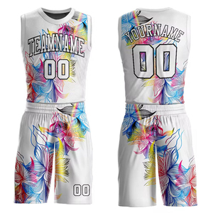 Ensemble d'uniformes de basketball imprimés respirants, faible MOQ (20 ensembles), couleurs et logo personnalisables, haute qualité, 100 % polyester, design professionnel pour - Product Image 6