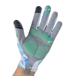 Guantes de Ciclismo de Dedo Completo con Estampado Geométrico, Transpirables, de Spandex y Nailon, para Deportes de Verano, para Hombres y Adultos Unisex - Product Image 2