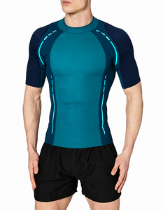 Camiseta de Protección Solar de Manga Corta para Mujer, Secado Rápido, UPF 50+, Transpirable, para Surf, Deportes Acuáticos, Entrenamiento Atlético - Product Image 1
