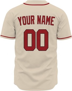 Camiseta de béisbol cómoda para hombres con impresión de logotipo personalizado y tela de poliéster de rendimiento de secado rápido - Product Image 2