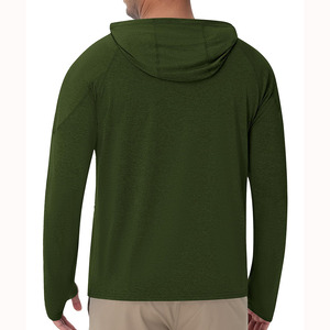Ropa de estilo urbano, sudadera con capucha para pescar para hombre, transpirable, de manga larga, de poliéster y spandex, sudadera con capucha para pescar para hombre - Product Image 2