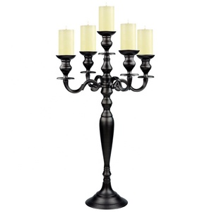 Axiom Home Acentos Candelabro de aluminio hecho a mano Vela única Tarro Centro de mesa para decoración de boda Decoración del hogar Material de metal - Product Image 6