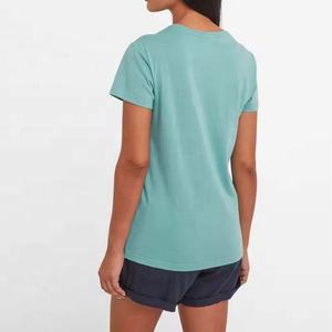 Camiseta de fitness de manga corta con cuello redondo de la mejor calidad para mujer Tallas grandes Amigable con el invierno para ropa de verano caliente - Product Image 5