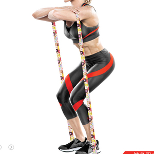 Bandas de resistencia multifuncionales mejor valoradas para ejercicios en casa, entrenamiento de fuerza para muñecas, piernas, glúteos y brazos, de poliéster. - Product Image 3