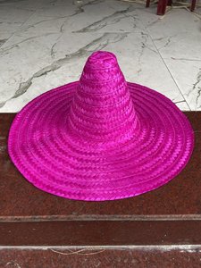 Natural <b>Straw</b> Mexican Sombrero <b>Hat</b> Wide Brim From Vietnam For Summer Beach Festival Costume Party And Event Decoration - Product Image 5