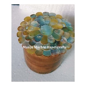 Colorful Beautifully Polished Work Mother Of Pearl Round Shape Decorative <b>Mirrors</b> For Thanksgiving And Business Gift - Product Image 1