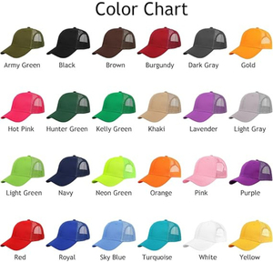 Truck Driver Hat Adjustable 6-Panel <b>Baseball</b> <b>Cap</b> with Structured <b>Plain</b> Design - Product Image 1