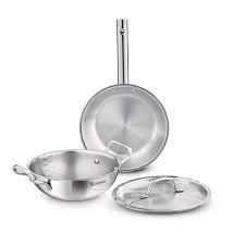 Stainless Steel Triply Soup Stock <b>Pot</b> 24 cm Triply Cooking <b>Pot</b> <b>for</b> Gas and <b>Induction</b> Cooker Kitchen Use - Product Image 2