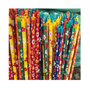 Manche de balai en bois fleur de bonne qualité vente en gros/balai en bois/bâtons de balai - Product Image 1