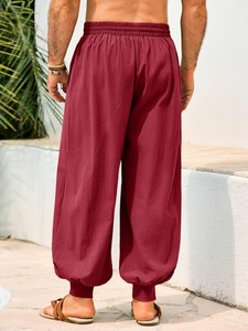 Premium Cargo Style Baggy <b>Trousers</b> Men Wide Leg Heavyweight Cotton Streetwear Fashion Pants Manufacturer - Product Image 2