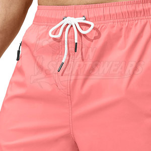 Pantalones Cortos de Playa para Hombre, Ligeros, Sólidos, Casuales, Cómodos, de Cintura Alta, Transpirables y Ecológicos, para el Verano - Product Image 6
