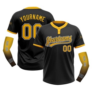 Custom Size And Color Baseball Jersey For Training New Arrival Lightweight Comfortable Baseball Jersey Two Buttons - Product Image 1
