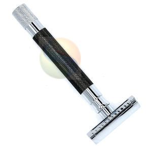 Maquinilla de Afeitar Profesional de Doble Hoja de Acero Inoxidable de Alta Calidad con Acabado Espejo para Adultos - Product Image 2