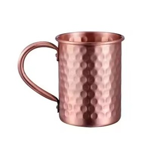 Premium Edge <b>Copper</b> Mug Moscow Mule <b>Cup</b> Durable Drinkware for Bar Kitchen Restaurant Use - Product Image 1