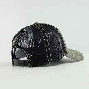 High Quality Embroidery Custom Logo 6-Panel Trucker Mesh Baseball Cap Fashion Image Hip Hop Casual Travel Fishing Hat - Product Image 5