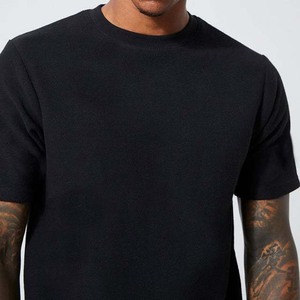 Camisetas Lisas para Hombre, 100% Algodón, Cuello Redondo, Ropa Casual Básica, Tallas Grandes, Color Negro, Estilo Urbano, Todas las Tallas, Envío Rápido - Product Image 3