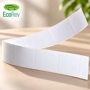 Étiquette de bagage thermique pour compagnies aériennes 48-70 g/m² en papier kraft noir enduit de PE, biodégradable, en rouleau, 53,9 cm x 5,5 cm, résistant à la déchirure - Product Image 3