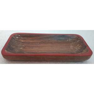 Bandeja decorativa de madera hecha a mano Bandeja para servir con elegancia y estilo - Product Image 3