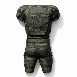 ชุดยูนิฟอร์มอเมริกันฟุตบอลดีไซน์ใหม่ แบบสั่งทำพิเศษ พร้อมโลโก้ทีมและหมายเลข  ผ้าตาข่ายระบายอากาศ แห้งเร็ว เหมาะสำหรับการฝึกซ้อม - Product Image 3