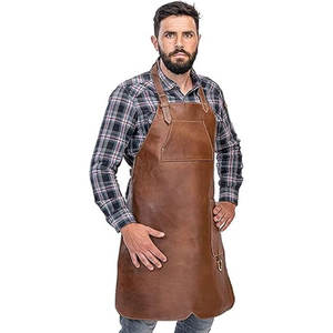 Delantal de Cuero Profesional para Uso Intensivo, Delantal de Cuero Rústico para Asar a la Parrilla y Entusiastas del Barbacoa - Product Image 2