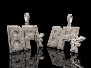 Pendentif Royal Urbain en CZ givré de qualité supérieure - Product Image 4