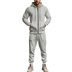 Ensembles de survêtements de sport d'été et d'automne de haute qualité, pull oversize ample, survêtements de jogging, ensembles de sweat-shirts à capuche et pantalons de jogging vierges - Product Image 2