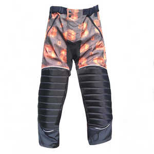 Pantalones Impermeables para Hombre con Estampado de Fuego, Cierre de Botones, Cintura Alta, Corte Regular, para Senderismo y Actividades al Aire Libre - Product Image 4