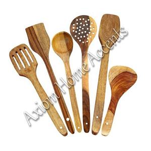 Elegant Handmade Wood and Metal Flatware <b>Set</b> Axiom Home Accent's Design for Wedding and Fine Dining - Product Image 6