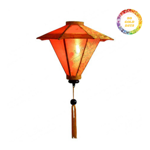 Traditional Oriental Silk <b>Lantern</b> Foldable Bamboo Hanging <b>Lamp</b> For Restaurant And Garden Decor Bulk Supply - Product Image 3
