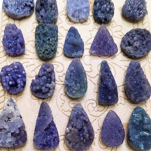 Agate de Raisin de Haute Qualité, Pierre Précieuse en Vrac, Cristal Brillant, Grappe de Cristal Violet, Décoration, 3-4cm - Product Image 5