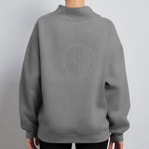 เสื้อสเวตเตอร์คอปกสำหรับผู้หญิงผ้าอบอุ่นมีสไตล์ดีไซน์เรียบง่ายสำหรับสวมใส่ในชีวิตประจำวัน - Product Image 4